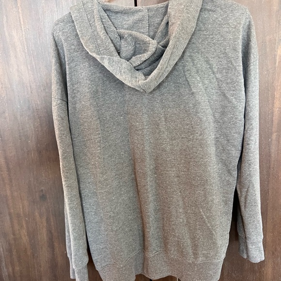 Ocean Drive Gray Lace-Up Women's Cowl Neck Sweater - Picture 3 of 3